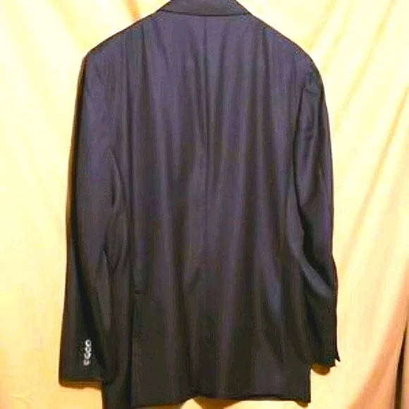 MEN TRUSSINI ITALIAN-MADE BLK MEN'S BLAZER SZ 48